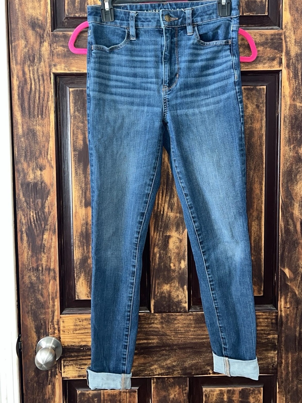 American Eagle Outfitters High-Rise Blue Jeggings
